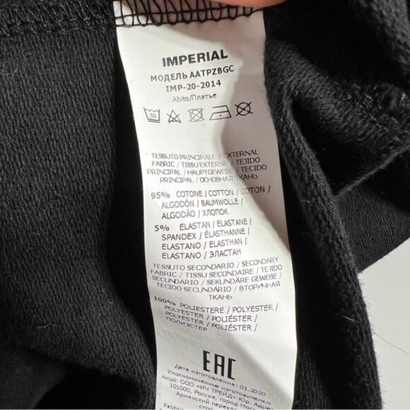 Elegant Black Puff Sleeve Mini Dress made in Italy - Picture 5 of 7